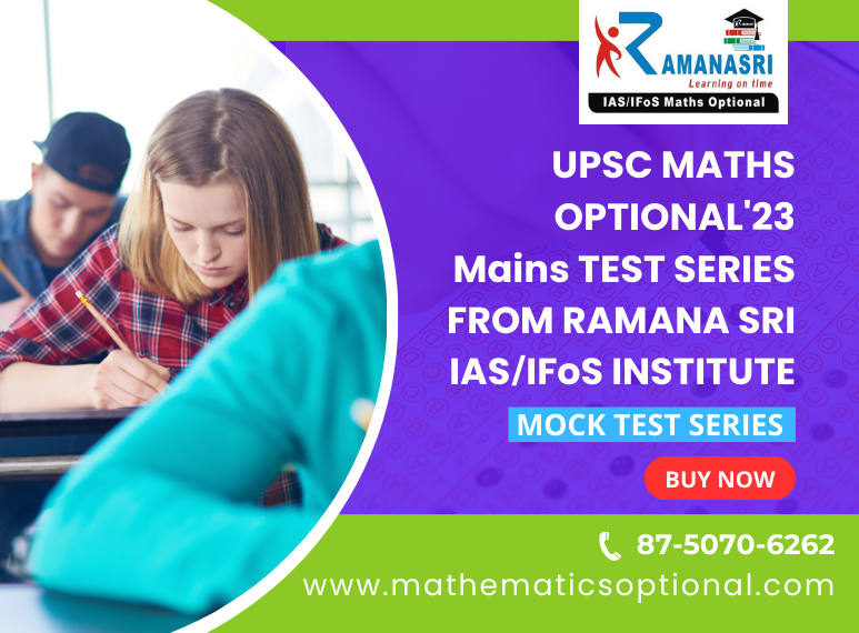 Maths Optional Test Series 2023 Mains UPSC/IAS/CSE(Civil Services Exams)